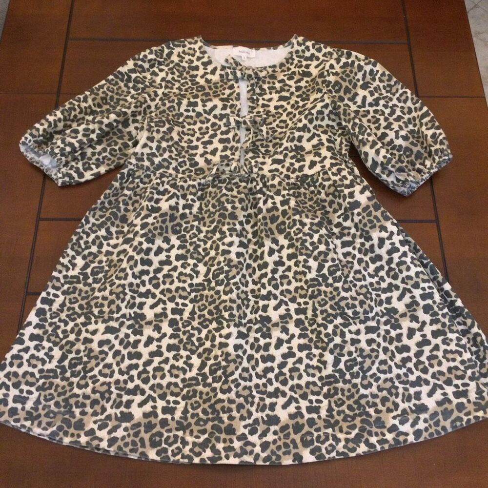 Bohme Tori Peplum mini dress in leopard small